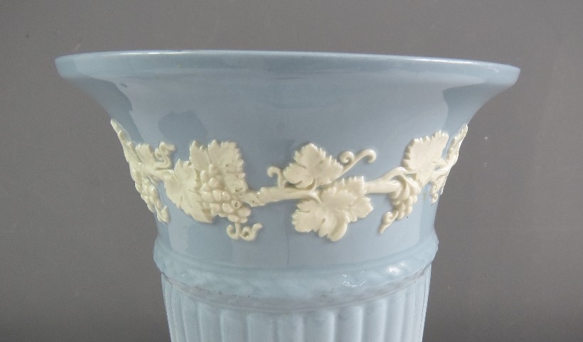 A Wedgwood of Etruria & Barlaston embossed Queensware vase. - Image 5 of 48