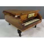 An Innsbruck musical jewellery box in the form of a piano.