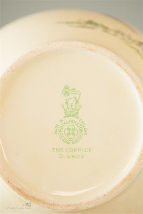 A 1930s Royal Doulton part dinner and tea service in The Coppice pattern, to include two lidded - Image 2 of 4