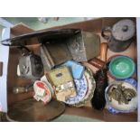 A miscellaneous lot to include The Cambridge Set tin, a Dallmeyer boxed 1860 lenses cleaner,