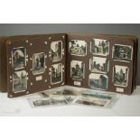 A continental postcard and photograph album including Nuremberg circa 1930, and a quantity of