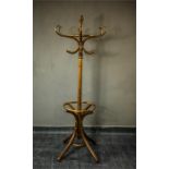 A small bentwood coat stand.