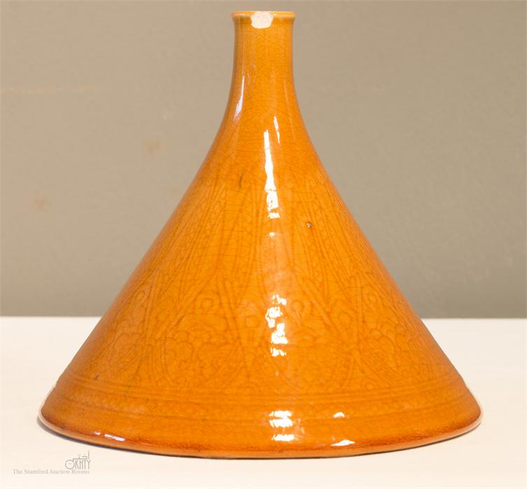 Christopher Dresser: an earthenware vase designed by Christopher Dresser, made by Linthorpe Pottery, - Image 2 of 4