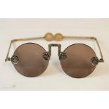 A pair of 19th century Chinese sunglasses.