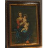 A print, Madonna & Child, 47 by 31cm