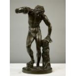 A 19th century bronze figure of a Satyr.