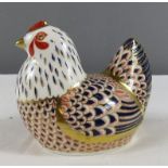 A Royal Crown Derby hen in the Old Imari pattern.