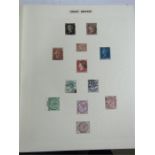 Philately: a group of stamps to include Penny Red's and a Penny Black.