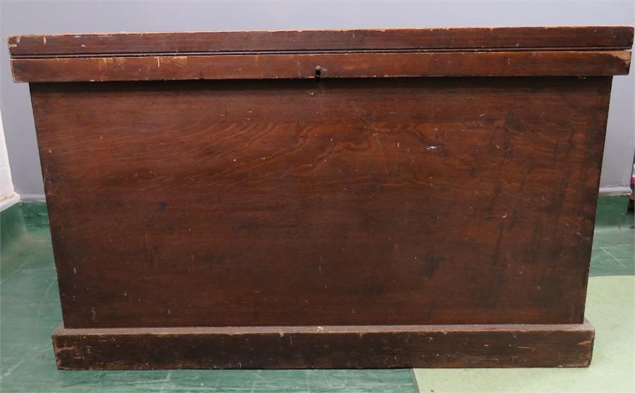 An early 20th century painted pine chest.