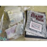 Philately: a quantity of loose GB stamps, and three editions of the Stamp Magazine & Monthly Review;