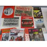 A 1963 TT Races program, together with a quantity of football related leaflets and programs, and a