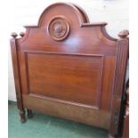 A pair of mahogany Victorian bed heads.