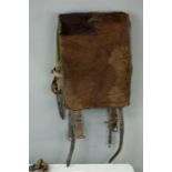 A German WWII cowskin back pack, 1945.