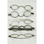 A quantity of silver and steel spectacles A/F