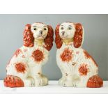 A pair of Staffordshire style dogs.