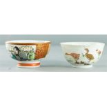 Two 19th century Chinese tea bowls.