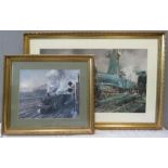 A Terence Cuneo print and The Sir Nigel Gresley by DL Noble. (2)