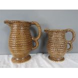 Two ropetwist jugs.