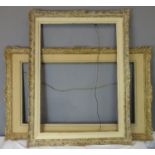 Two large carved painted frames.