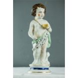 A 19th century putto holding a scallop shell.