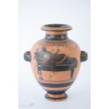 A Greek terracotta vase, 23½cm.