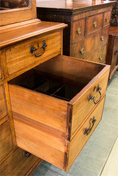 A Chippendale period mahogany bookcase, with astrigal glazed doors enclosing height adjustable - Image 4 of 7