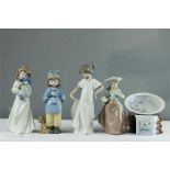 A group of Nao Lladro figures and Royal Copenhagen Denmark 2315, 2849, 2315 9777 (discontinued