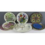 A group of plates to include Franklin Porcelain, Poole, Wedgwood etc.