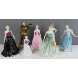 A quantity of Royal Doulton ladies, including: Loving Thoughts HN4318, Love of Life HN4529, Isabel