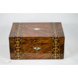 A 19th century mahogany and marquetry box.