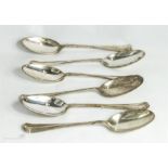 A set of six silver spoons, Sheffield, 8.94toz.