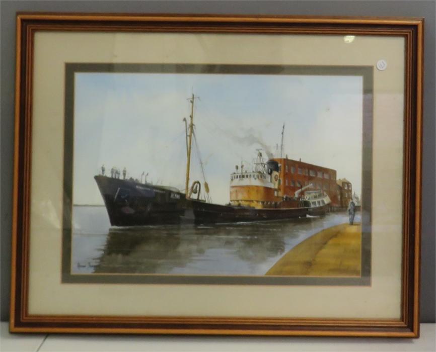 Adrian Thompson, Kingston Garnet H-106, watercolour, 25 by 35cm.