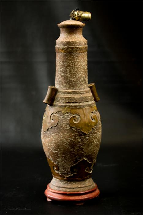 A Chinese lamp base.