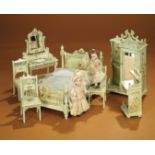 Fine Ensemble of Miniature Hand-Painted Furnishings 1100/1500