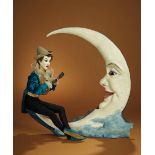 French Musical Automaton "Pierrot Serenading the Crescent Moon" by Lambert 20,000/30,000