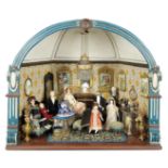 Viennese Dollhouse Room Attributed to Hans Makart with Rare Furnishings 6000/8500