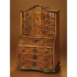 Very Fine Cabinetmaker's Miniature Chest with Marquetry Floral Design 3000/4500