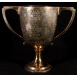 Silver trophy cup, inscribed "The MacAndrew Cup", 1059g, 27.