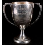 Silver trophy cup, inscribed "The Ferodo Cup" Sheffield, 1955, 418g, 20.