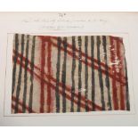 Specimens of Native Cloth from the South Sea Islands, one volume,