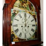 Victorian mahogany longcase clock, maker James Marshall of Wishaw town,