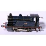 Bing for Bassett-Lowke gauge 1 0-4-0 tank locomotive 112 blue livery