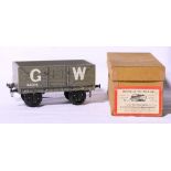 Bassett-Lowke GWR open wagon boxed