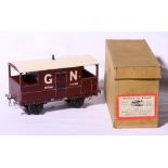 Bassett-Lowke GNR brake van 20 tons boxed