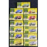 Thirteen Lledo Vanguards die-cast model vehicles, each boxed.