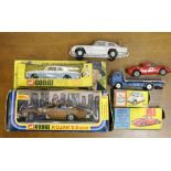 Four Corgi model vehicles to include Kojak's Buick (290), 233, 273, 314,