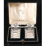 Pair of silver four-division toast racks, Birmingham 1931, 99g, 7.