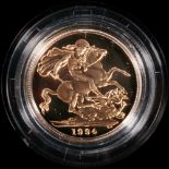 Royal Mint United Kingdom Elizabeth II gold sovereign 1994 proof S4271, 4998 issued,