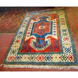 Turkish Ushak rug, 240cm x 150cm.