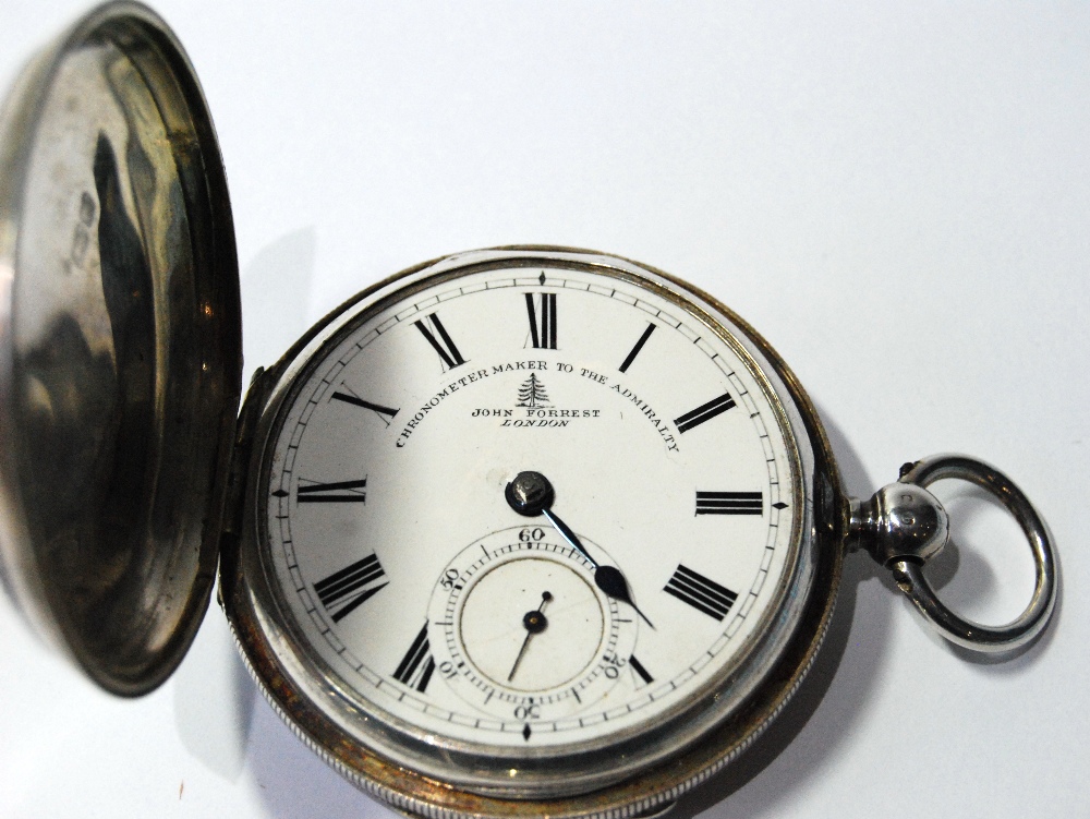 Lever pocket watch by Reid, Dumbarton, in silver hunter case, 1868, another, similar, by Hill & Co. - Image 4 of 5